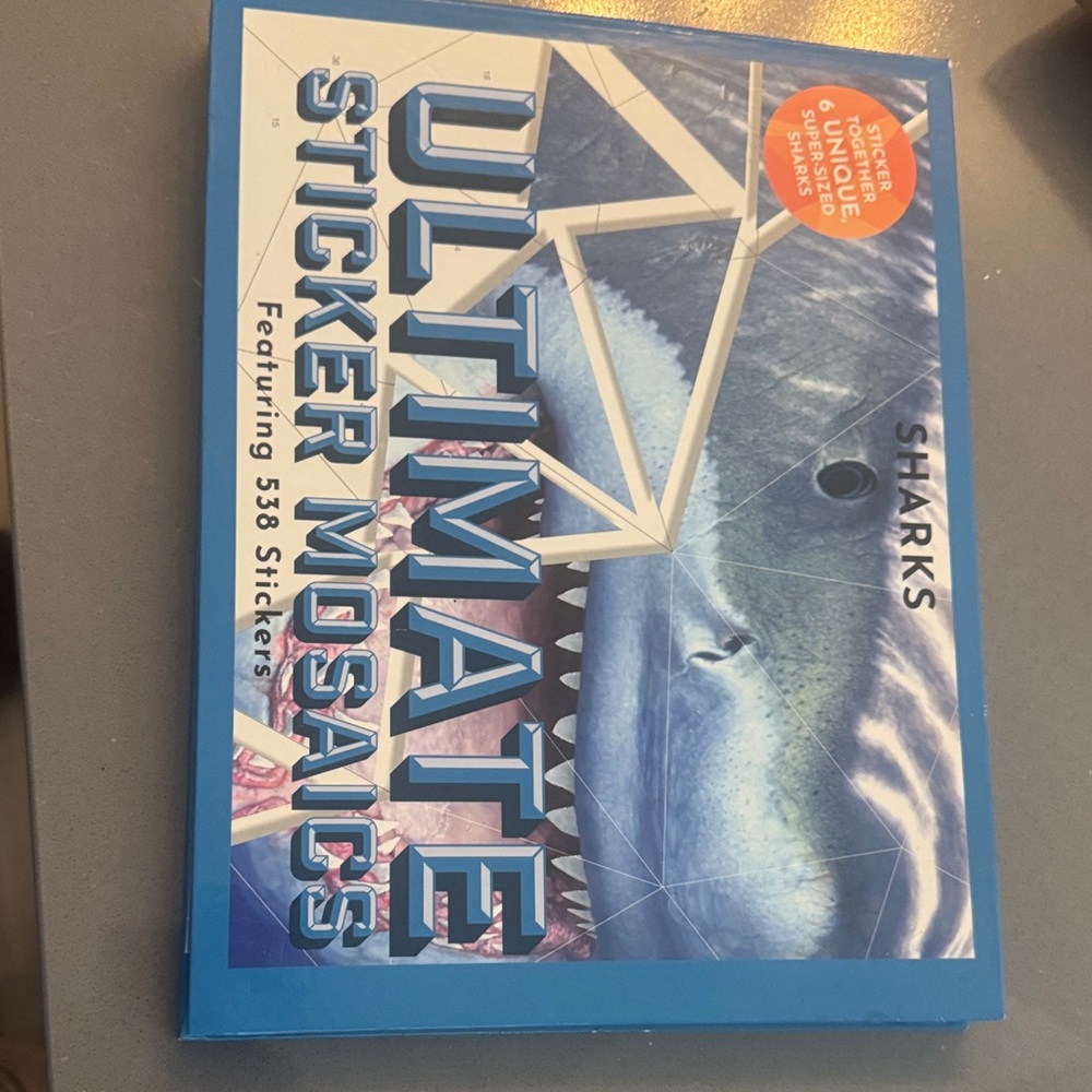 Sharks - Blue Sticker Mosaic Activity